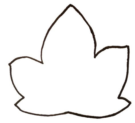 printable pumpkin leaf template